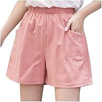 Algopix Similar Product 19 - FORUU Linen Shorts Women2020 Waist