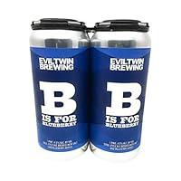 Algopix Similar Product 1 - EVIL TWIN BREWING Blueberry Sour 4pk