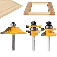 Algopix Similar Product 19 - Exqutoo 3PCS 14 Shank Router Bit Set