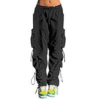 Algopix Similar Product 5 - Baggy Parachute Pants for Women Y2k