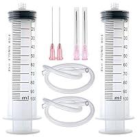 Algopix Similar Product 11 - 100ml Luer Lock Syringe with 40 inch