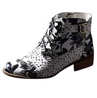 Algopix Similar Product 15 - HebeTop Short Boots for Women Low Heel