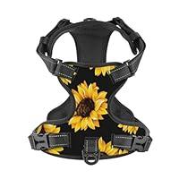 Algopix Similar Product 15 - Xiso Ver Sunflower Dog Harness NoPull