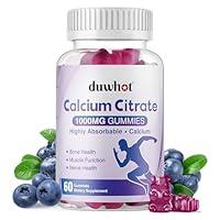 Algopix Similar Product 6 - duwhot Calcium Citrate Gummies