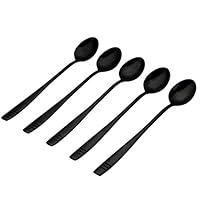 Algopix Similar Product 11 - Yubine Black Stainless Steel Long