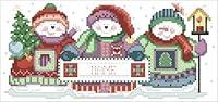 Algopix Similar Product 15 - Festive Snowmen Counted Cross Stitch