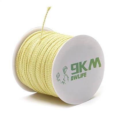 Best Deal for 9KM DWLIFE Braided Kevlar Line 500lb 1.5mm Dia Low Stretch
