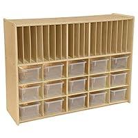 Algopix Similar Product 13 - Contender 15 Translucent Bin Cubby