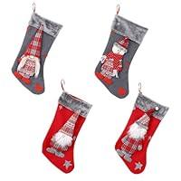 Algopix Similar Product 9 - Anneome 4pcs Christmas Socks Christmas