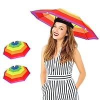 Algopix Similar Product 2 - 4 Pack Umbrella Hat Colorful Party