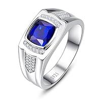 Algopix Similar Product 6 - Yaresul Blue Sapphire Ring for Men