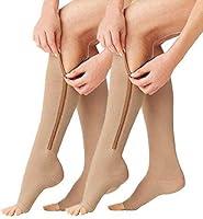 Algopix Similar Product 18 - 2 Pairs Compression Socks Toe Open Leg