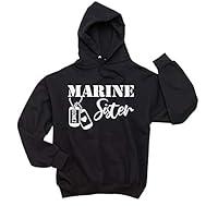 Algopix Similar Product 20 - Marine Sister Unisex Hooded Sweatshirt