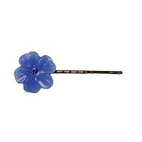 Algopix Similar Product 3 - di Prima Milky Flower Bobby Pin, Navy