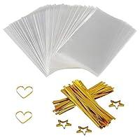 Algopix Similar Product 15 - Clear Treat Bags 200 PCS 4 by 6