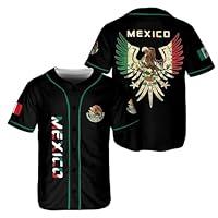 Algopix Similar Product 20 - BOZENTIM Mexico Baseball Jersey Shirts