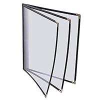 Algopix Similar Product 19 - 30 NonToxic Menu Covers 85x11 Black