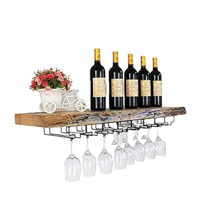 2Pcs Set Wine Glass Rack - Under Cabinet Stemware Rack,Wine Glass