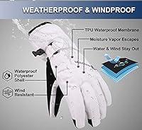 Algopix Similar Product 16 - ANDORRA Women Snow Gloves Waterproof
