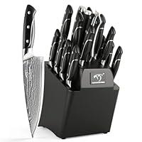 Algopix Similar Product 19 - 18 Pieces Damascus Kitchen Knife Set 8