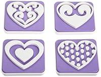 Algopix Similar Product 12 - Wilton 4-Piece Hearts Stamp Set