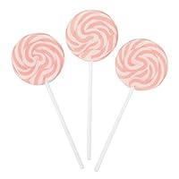 Algopix Similar Product 11 - Pink Swirl Lollipop Suckers  24