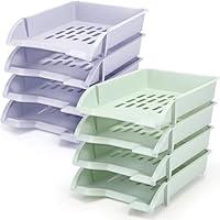 Algopix Similar Product 1 - Gueevin 8 Pcs Turn in Trays for