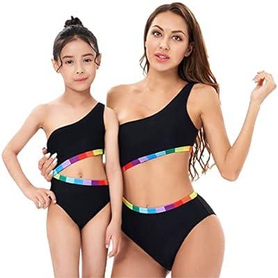 Baby Girls Bikini Swimsuit Set Family Matching Mother Girl