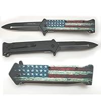 Algopix Similar Product 16 - Patriotic knife with USA flag