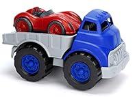 Algopix Similar Product 13 - Green Toys Flatbed  Race Car BlueRed
