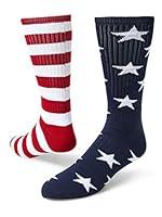 Algopix Similar Product 19 - Red Lion Freedom Mismatched Crew Socks