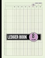 Algopix Similar Product 17 - 8 Column Ledger Book Simple and