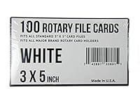 Algopix Similar Product 5 - 3x5 Rotary File Refill Cards 100 Fits