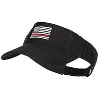 Algopix Similar Product 13 - Thin Red Line American Flag Embroidered