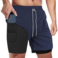 Algopix Similar Product 6 - candyfouse Mens 2 in 1 Running Shorts