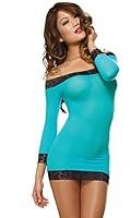 Algopix Similar Product 17 - Dreamgirl Womens Stretch Mesh Dress