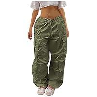 Algopix Similar Product 13 - Cargo Parachute Pants Women Baggy Cargo