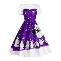 Algopix Similar Product 4 - Elogoog Women Christmas Dress Lace Pin