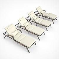 Algopix Similar Product 19 - MEISSALIVVE Outdoor Lounge Chairs Set