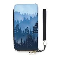 Algopix Similar Product 4 - Trees of Pine Forest Womens Leather