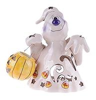 Algopix Similar Product 4 - Blue Sky Ceramic Halloween Ghost Candle