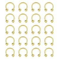 MODRSA Clear Septum Ring Nose Hoop Rings Daith Retainer for