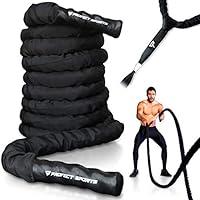 Algopix Similar Product 10 - Pro Battle Ropes with Anchor Strap Kit