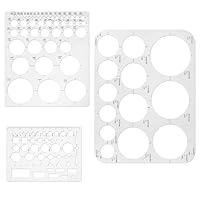 Algopix Similar Product 15 - 3 pcs Circle Templates for Drafting