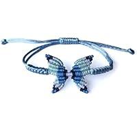 Algopix Similar Product 9 - Blue String Butterfly Bracelets for