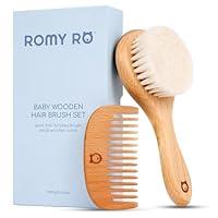 Algopix Similar Product 7 - ROMY RO Wooden Baby Hair Brush and Comb