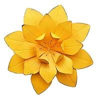 Algopix Similar Product 13 - GIFTME 5 Yellow Metal Layered Flower