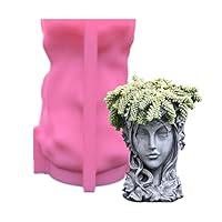 Algopix Similar Product 13 - appuivbt Goddess Head Flower Pot Resin