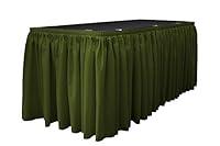Algopix Similar Product 17 - LA Linen Polyester Poplin Pleated Table