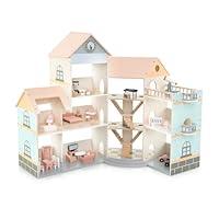 Algopix Similar Product 8 - Costzon Wooden Dollhouse for Kids